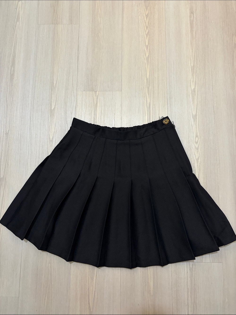wild fable Black Pleated Mini Skirt